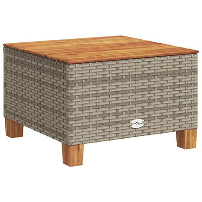 Set Divani da Giardino 7 pz con Cuscini Grigio in Polyrattan | homemem39