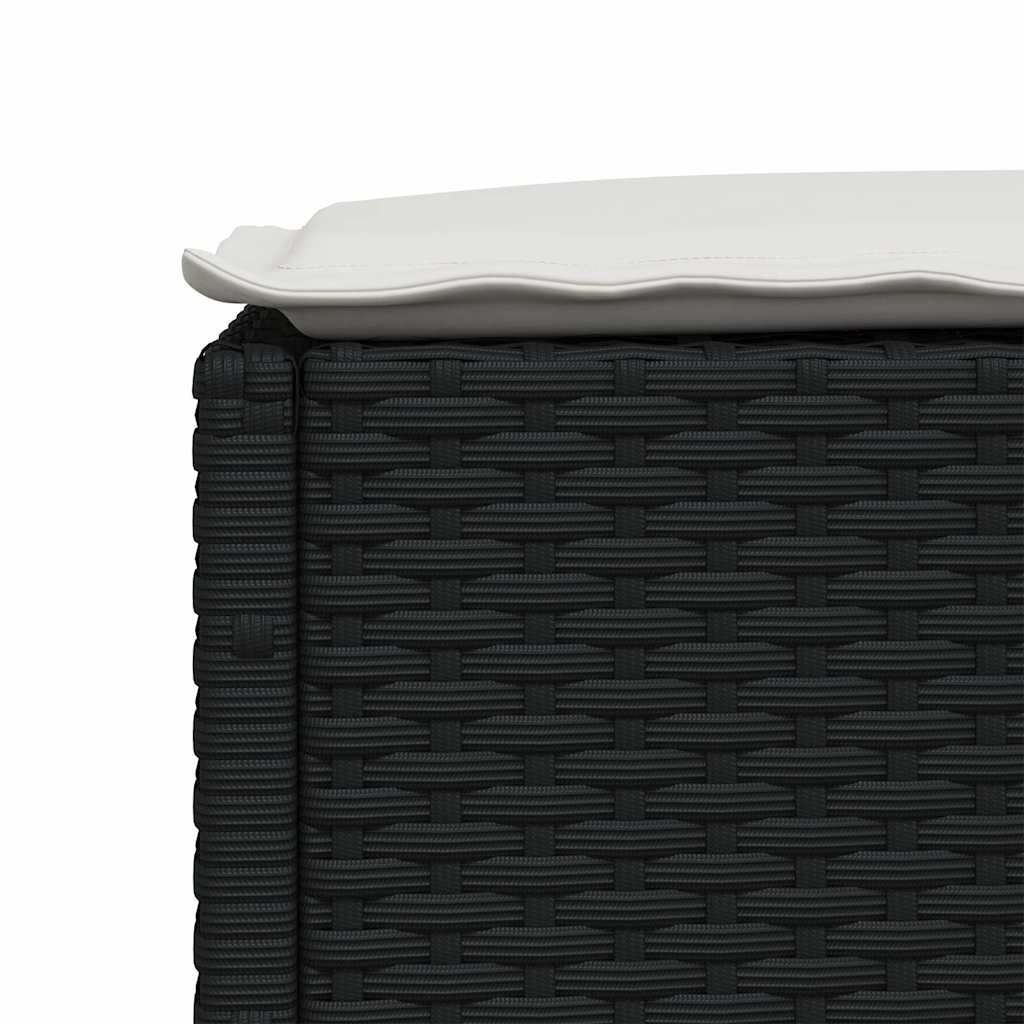 Set Divani da Giardino con Cuscini 8 pz Nero in Polyrattan | homemem39