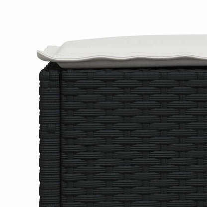 Set Divani da Giardino con Cuscini 8 pz Nero in Polyrattan | homemem39