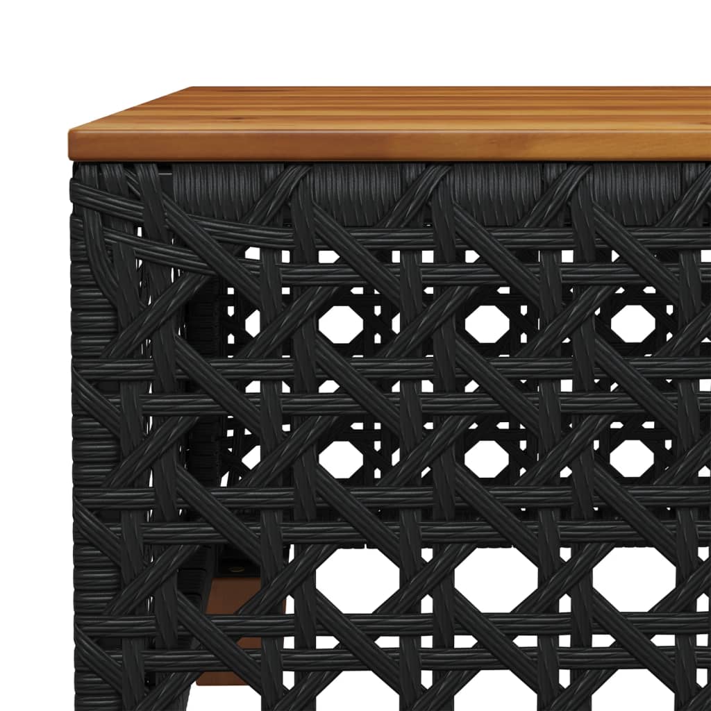 Set Divani da Giardino 10pz con Cuscini in Polyrattan Nero | homemem39