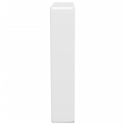 Reggimensole per Lavabo 2 pz Bianche Trapezio in Acciaio | homemem39