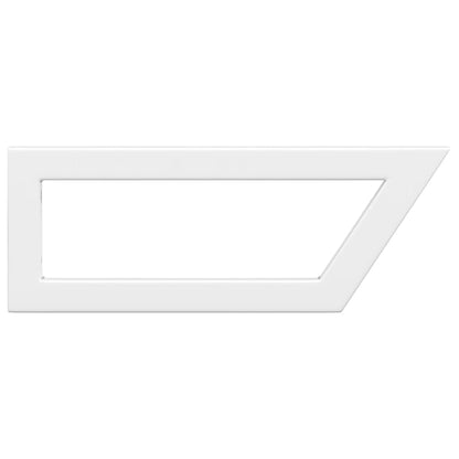 Reggimensole per Lavabo 2 pz Bianche Trapezio in Acciaio | homemem39