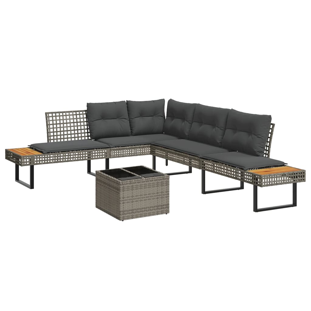 Set Divani da Giardino 2 pz con Cuscini