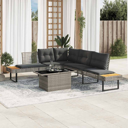 Set Divani da Giardino 2 pz con Cuscini