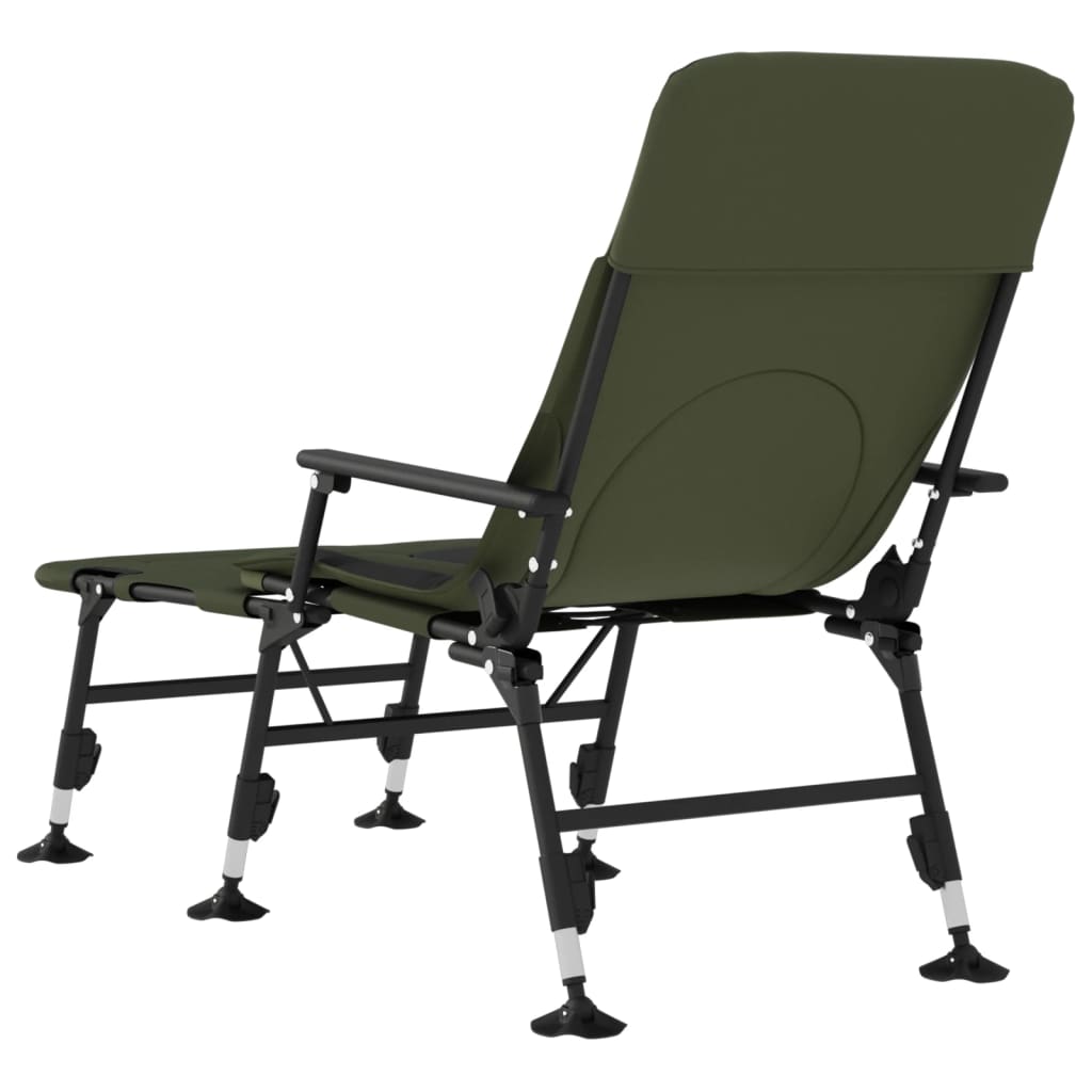 Green Folding Adjustable Anti-Mud Legs Fishing Cot