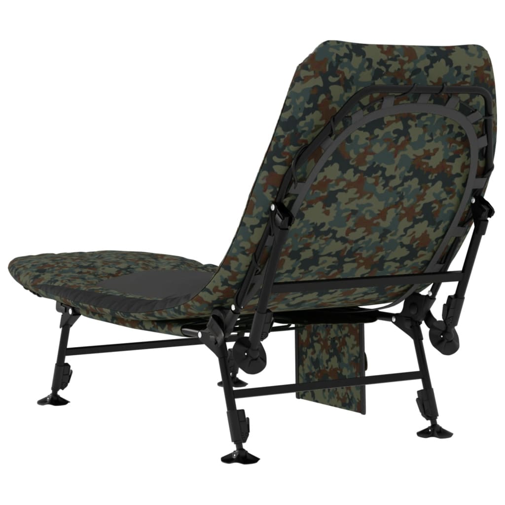 Fishing Bed with Adjustable Anti-Mud Legs and Folding in Camouflage