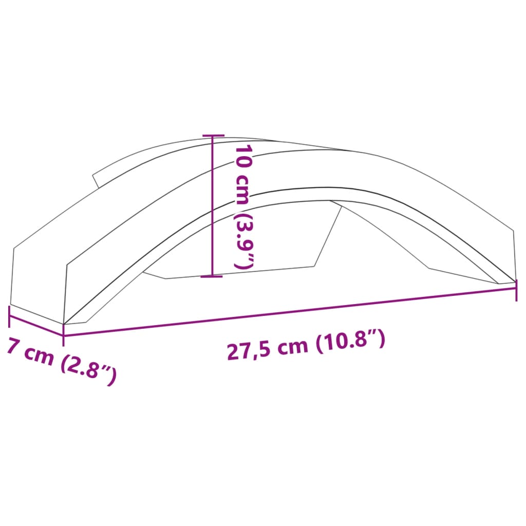 Applique per Esterni con LED 2 pz Nere Alluminio Pressofuso