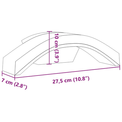 Applique per Esterni con LED 2 pz Nere Alluminio Pressofuso