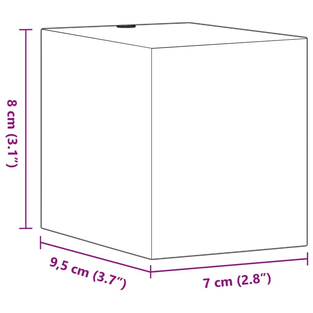 Applique da Parete per Esterni 2 pz Nere Alluminio Pressofuso