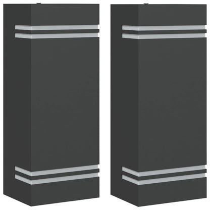 Outdoor Applique 2 pcs Black in Stainless Steel