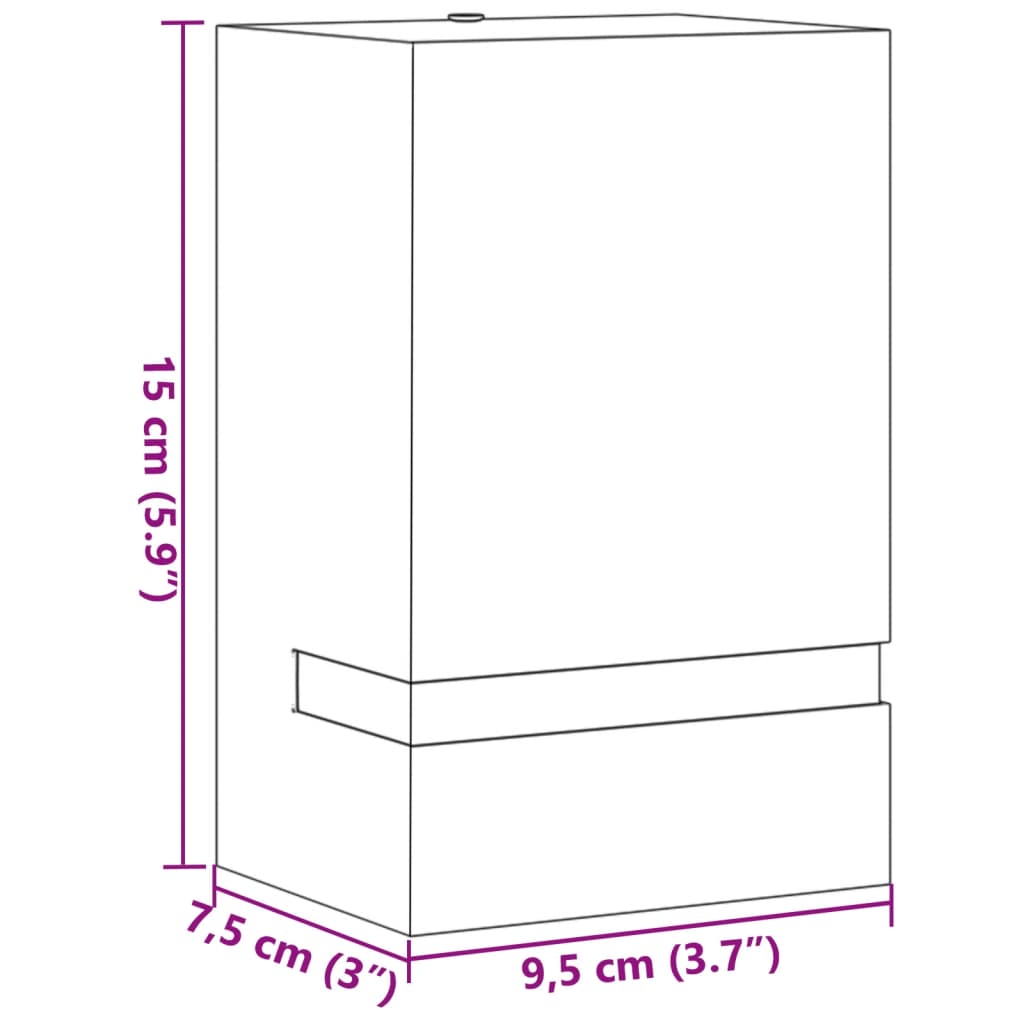 Applique da Esterno 2 pz Nere in Acciaio Inossidabile