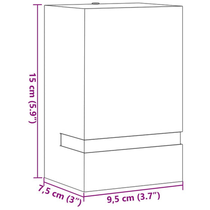 Applique da Esterno 2 pz Nere in Acciaio Inossidabile