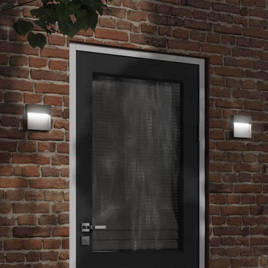 Outdoor Wall Lamp with Black LED in Die-Cast Aluminium