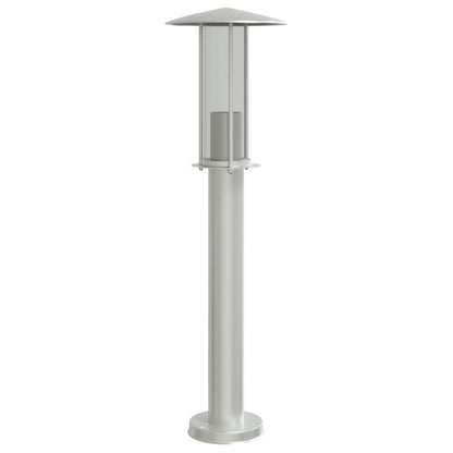 Lampada da Terra per Esterni Argento 60 cm in Acciaio Inox - homemem39
