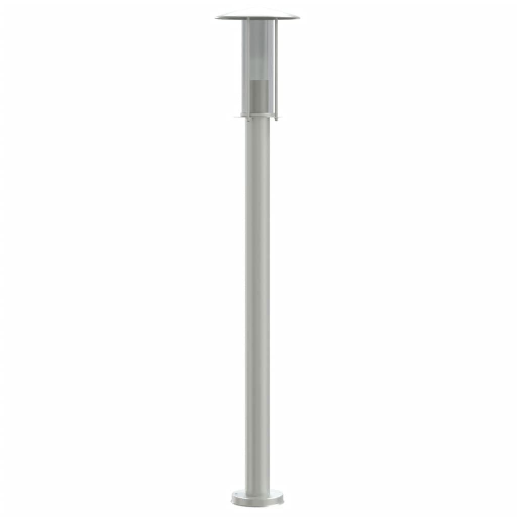 Silver Outdoor Floor Lamp 100 cm in Stainless Steel