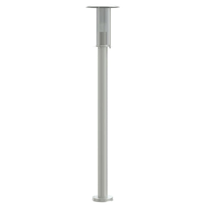 Outdoor Floor Lamps 3 pcs Silver 100cm in Stainless Steel