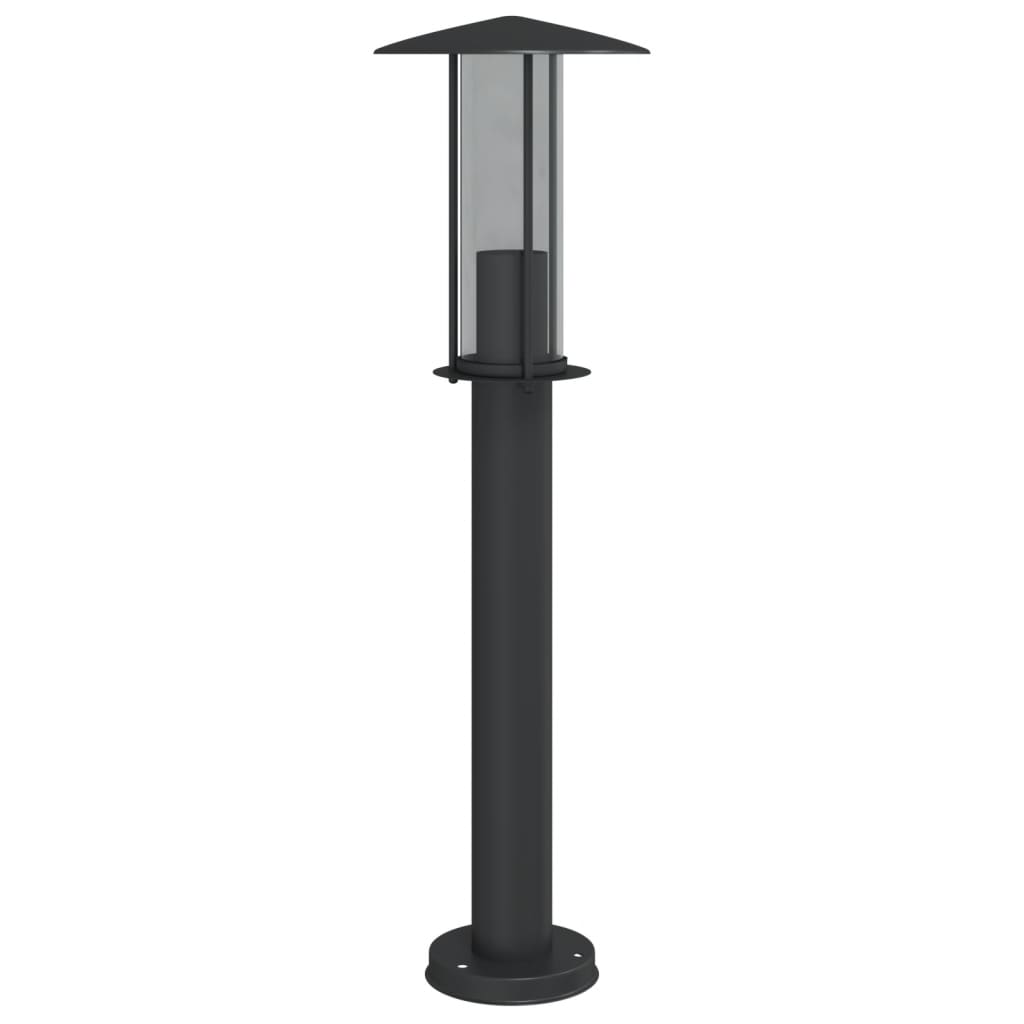 Black Outdoor Floor Lamp 60 cm in Stainless Steel