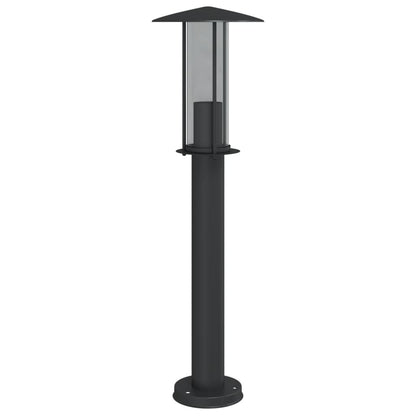 Lampada da Terra per Esterni Nera 60 cm in Acciaio Inox