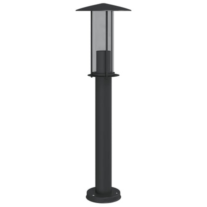 Lampade da Terra per Esterni 3 pz Nere 60 cm in Acciaio Inox