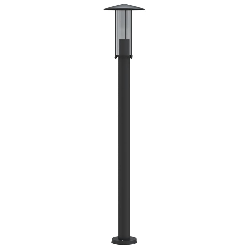Outdoor Floor Lamps 3 pcs Black 100 cm in Stainless Steel