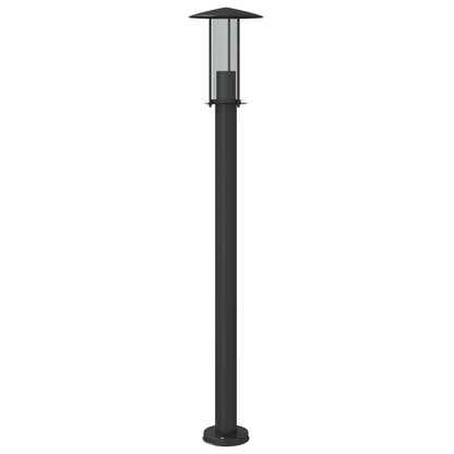 Lampade da Terra per Esterni 3 pz Nere 100 cm in Acciaio Inox