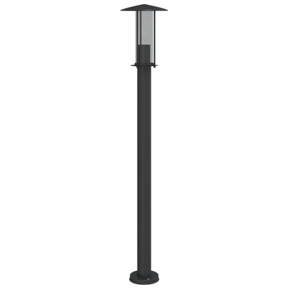 Outdoor Floor Lamps 3 pcs Black 100 cm in Stainless Steel