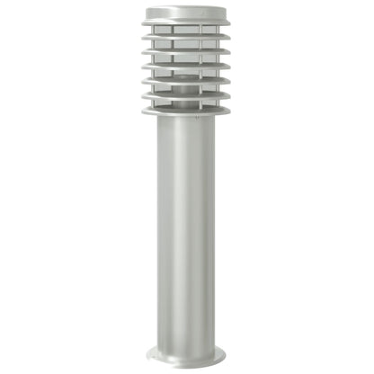 Lampade da Terra per Esterni 3 pz Nere 60 cm in Acciaio Inox