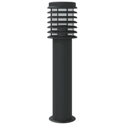 Lampada da Terra per Esterni Nera 60 cm in Acciaio Inox