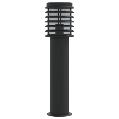 Outdoor Floor Lamps 3 pcs Black 60 cm in Stainless Steel