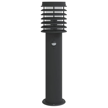 Outdoor Floor Lamp Black Sensor 60 cm in Steel