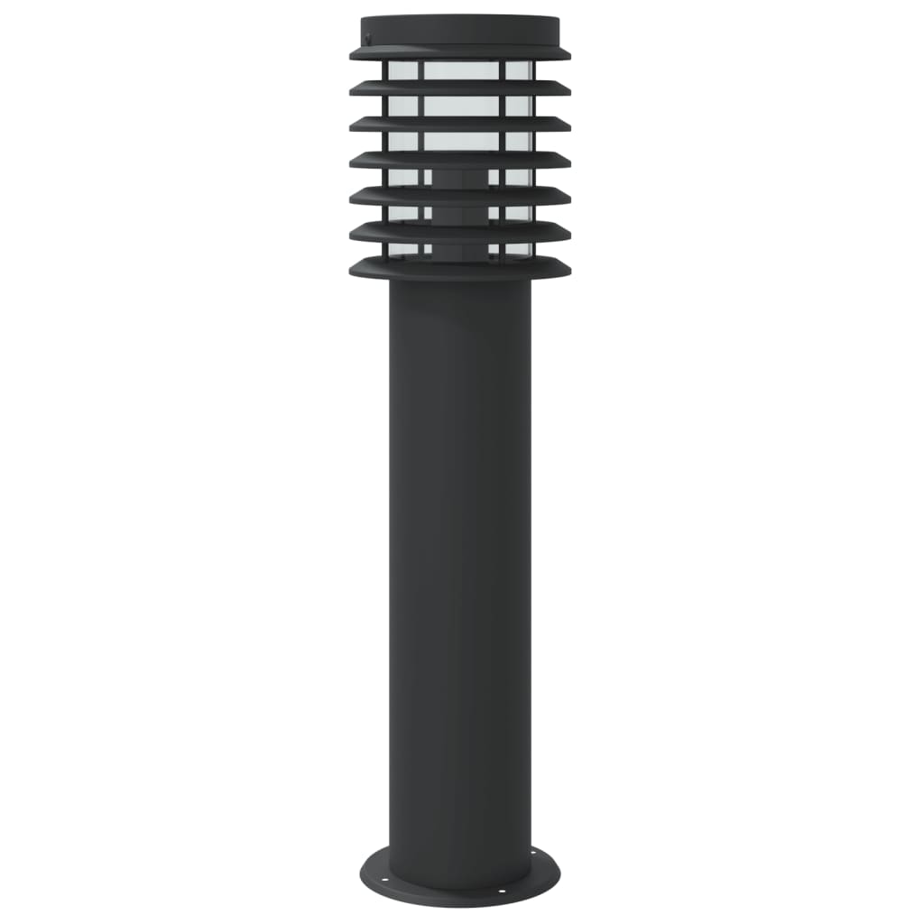 Outdoor Floor Lamp Black Sensor 60 cm in Steel