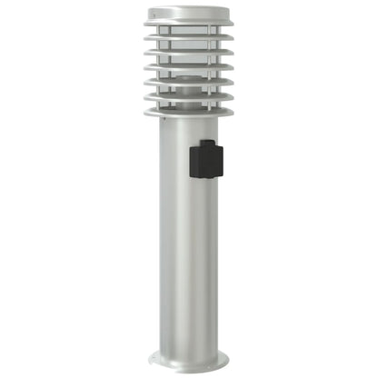 Outdoor Floor Lamp with Silver Socket 60 cm in Steel