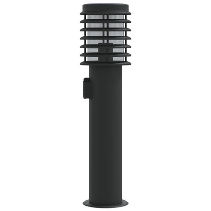 Outdoor Floor Lamp with Black Socket 60 cm Steel