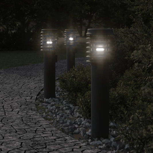 Outdoor Floor Lamp with Black Socket 60 cm Steel