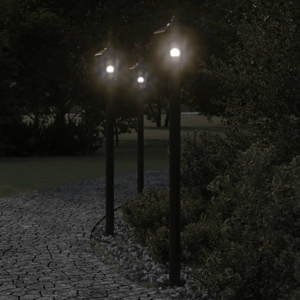 Lampada da Terra per Esterni Argento 120 cm in Acciaio Inox