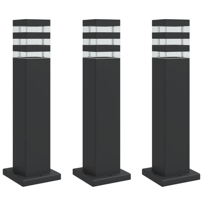 Black Outdoor Floor Lamps 50 cm in Aluminium