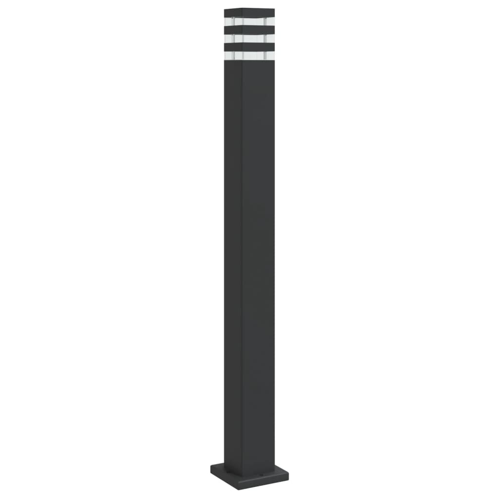 Black Outdoor Floor Lamp 110 cm in Aluminium