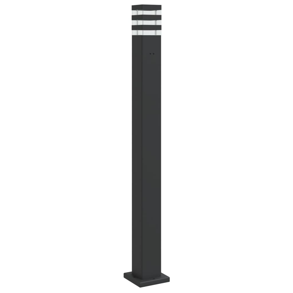 Outdoor Floor Lamp with Black Socket 110 cm Aluminium