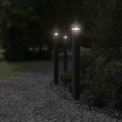 Outdoor Floor Lamp with Black Socket 110 cm Aluminium