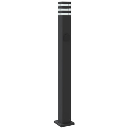 Outdoor Floor Lamp with Black Socket 110 cm Aluminium