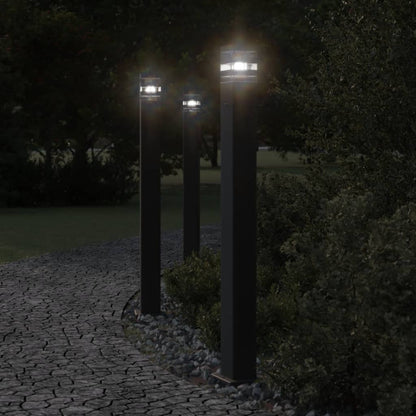 Outdoor Floor Lamp with Black Socket 110 cm Aluminium