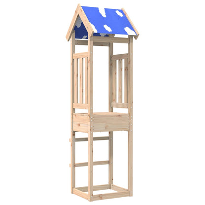 Torre da Gioco 52,5x46,5x208 cm in Legno Massello di Pino