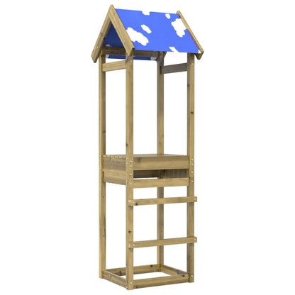 Torre da Gioco 52,5x46,5x195 cm in Legno di Pino Impregnato