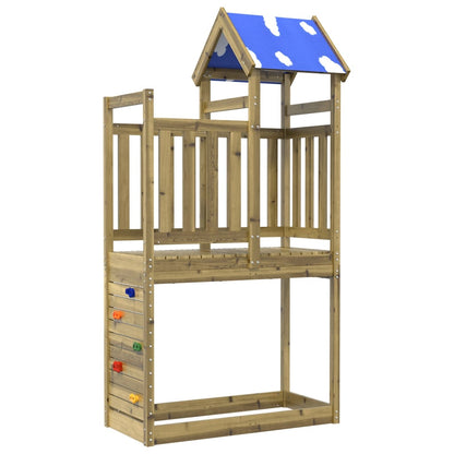 Torre da Gioco con Arrampicata 110,5x52,5x215cm Pino Impregnato