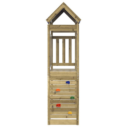 Torre da Gioco con Arrampicata 110,5x52,5x215cm Pino Impregnato