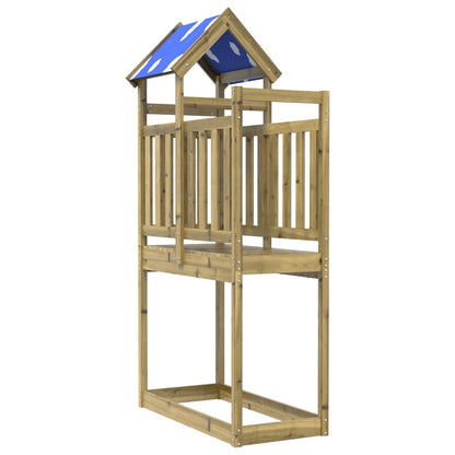 Torre da Gioco 110,5x52,5x215 cm in Legno di Pino Impregnato