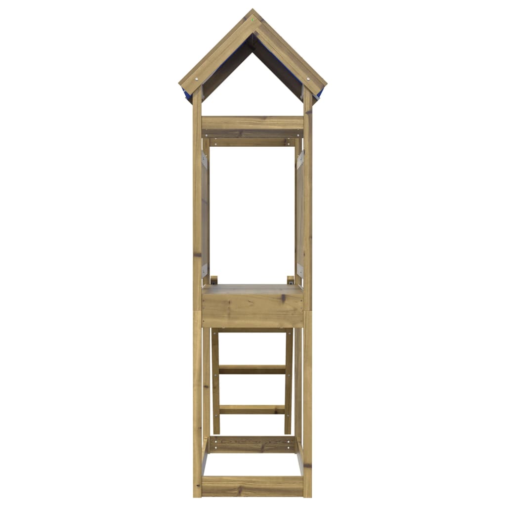 Torre Gioco con Scaletta 110,5x52,5x215cm Legno Pino Impregnato