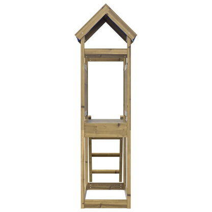 Torre Gioco con Scaletta 110,5x52,5x215cm Legno Pino Impregnato