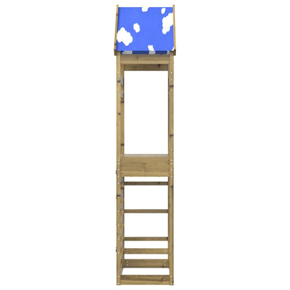 Torre da Gioco con Arrampicata 85x52,5x265 cm Pino Impregnato