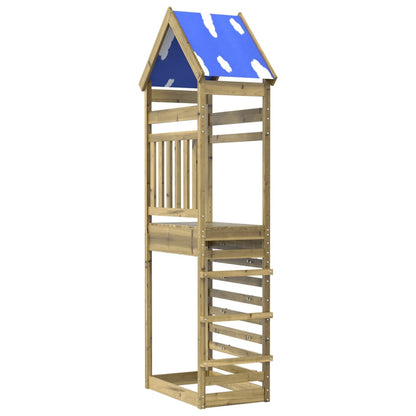 Torre da Gioco con Arrampicata 85x52,5x265 cm Pino Impregnato